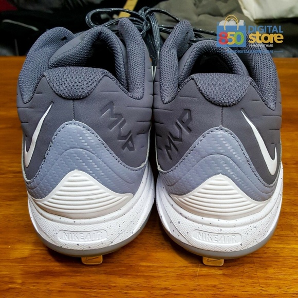 Nike Air MVP Pro 2 Metal Baseball Cleats Grey 16 - Picture 6 of 8